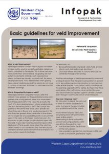 Infopack: Basic guidelines for veld improvement