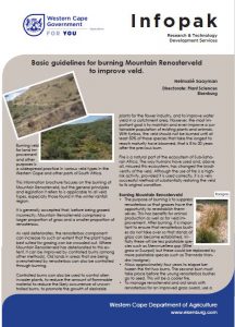 Infopack: Burning Mountain Renosterveld