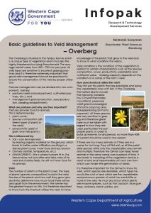 Infopak: Veld management Weidingsbestuur Overberg