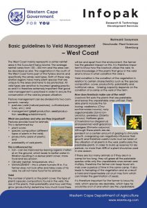Infopack: Veld management_West Coast
