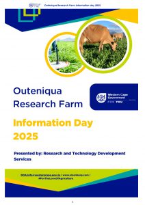 Outeniqua Research Farm Information Day 2025